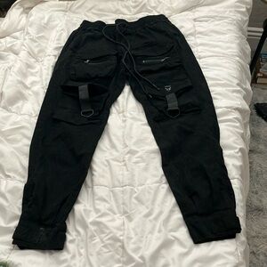 Culture Kings. Black cargo pants. 29 inch inseam.